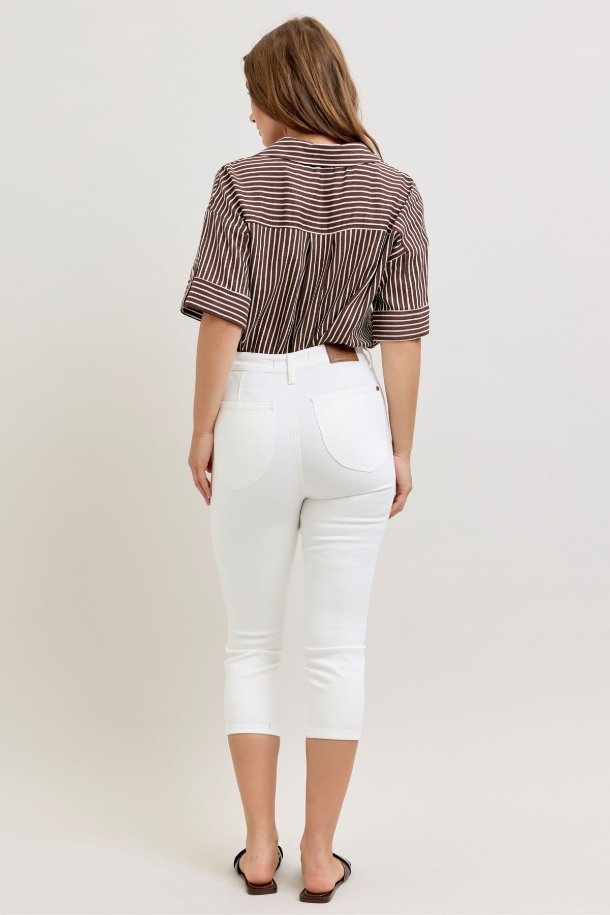 The Sasha Tummy Control Judy Blue Capri