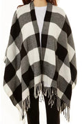 Black And White Buffalo Check Cape