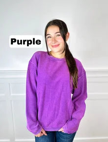 Essential Luxe Corded Sweatshirt