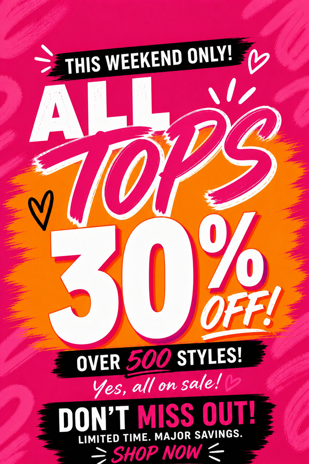 30% off Tops