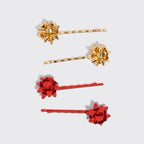 Holiday Gift Bow Bobby Pins