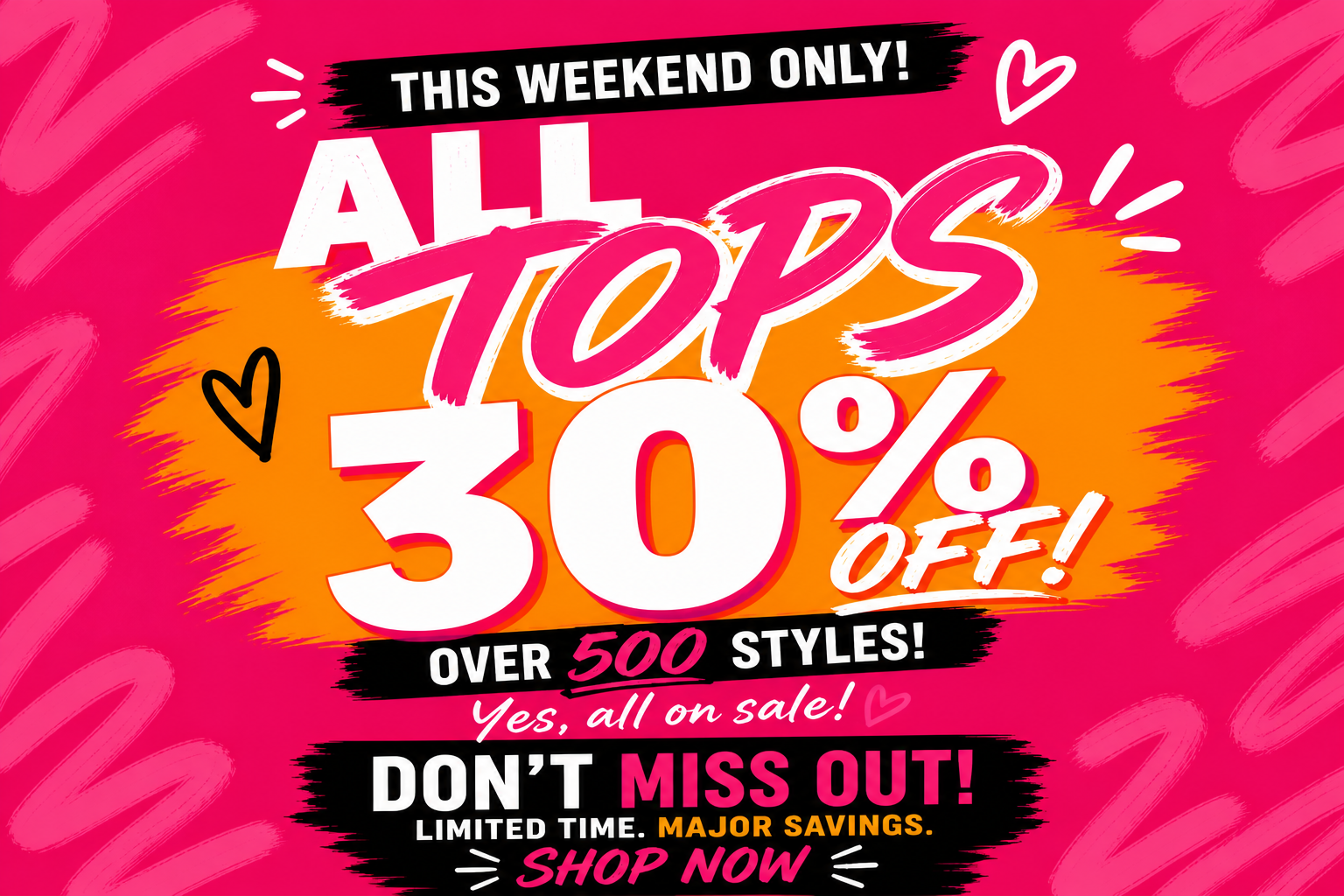 30% off Tops