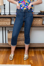 The Ariana Judy Blue Capri Jeans