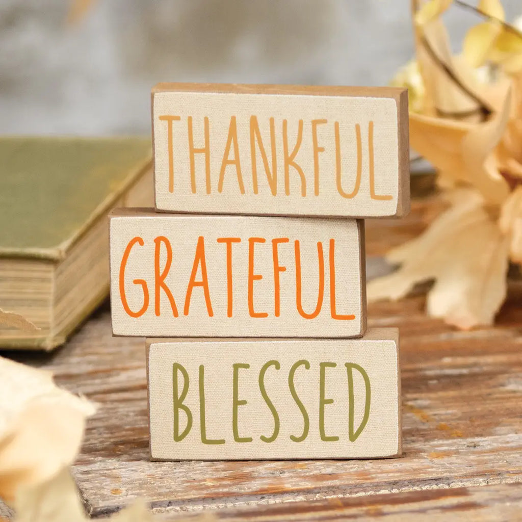 Fall Words Mini Block