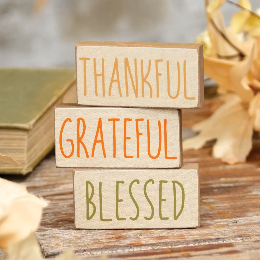 Fall Words Mini Block