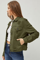 Simply Sweet Risen Denim Jacket-22