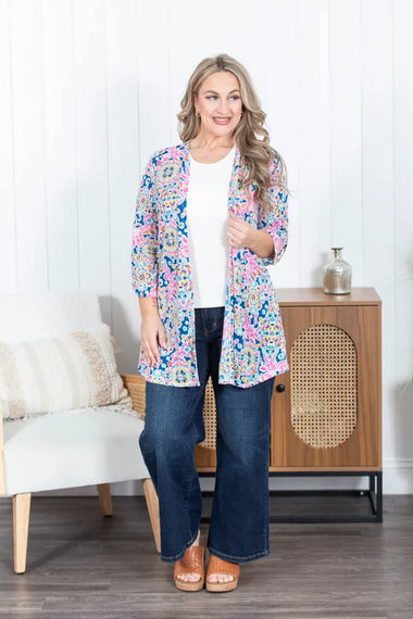 Liz Printed Cardigan - 0