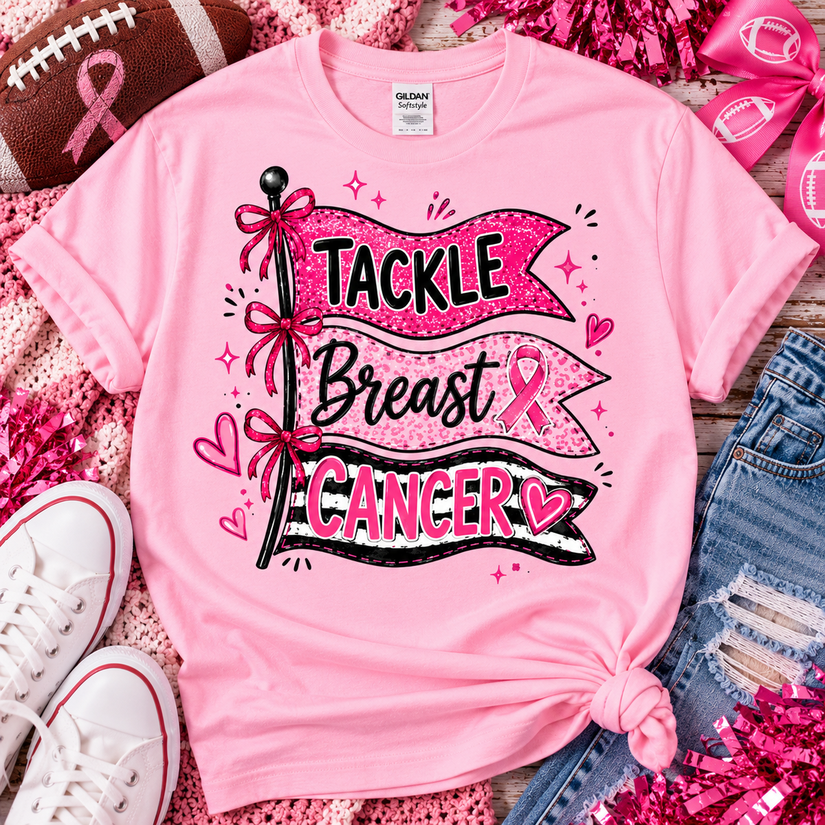 Tackle Breast Cancer Graphic Tee