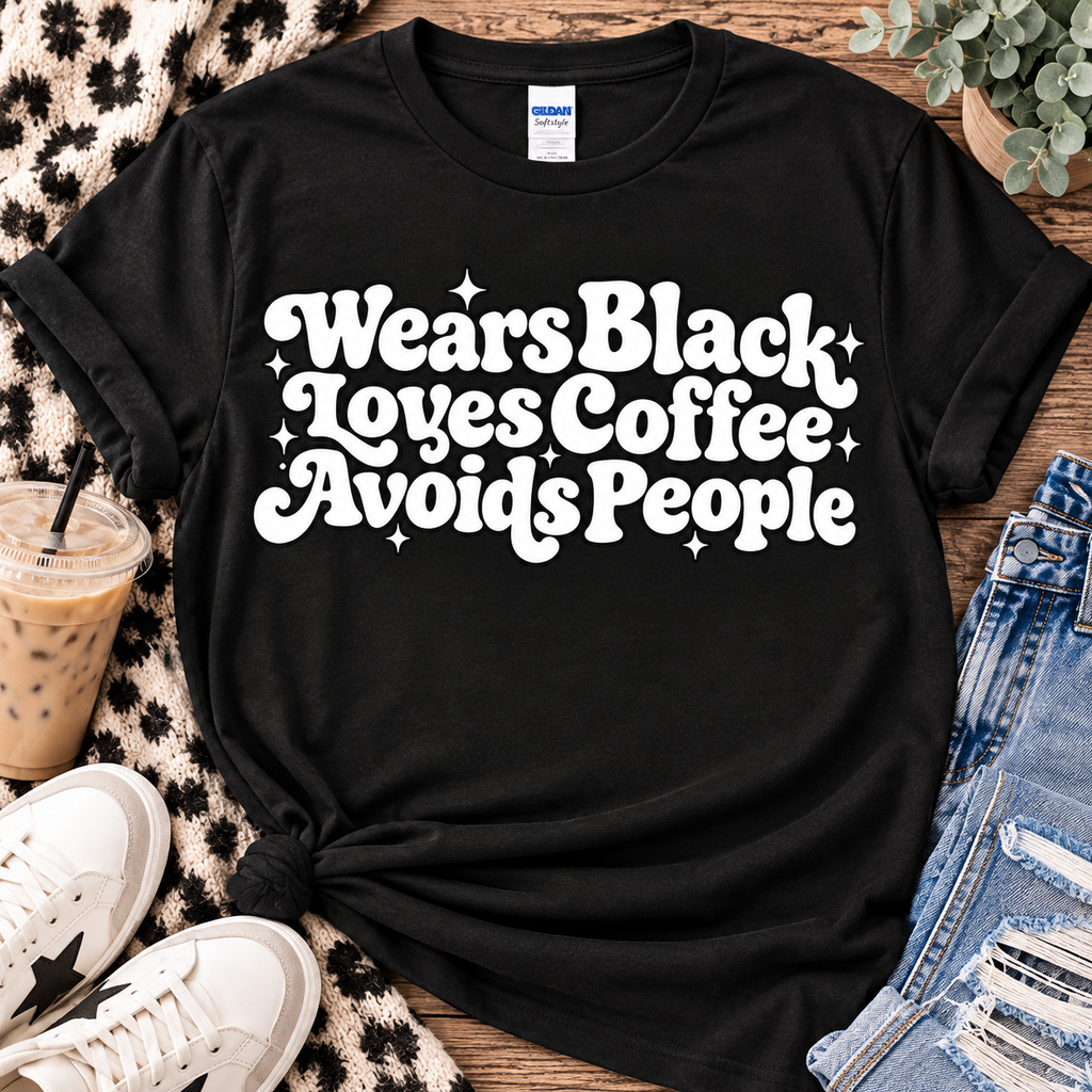 Avoids People Graphic Tee