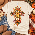 Floral Cross Graphic Tee