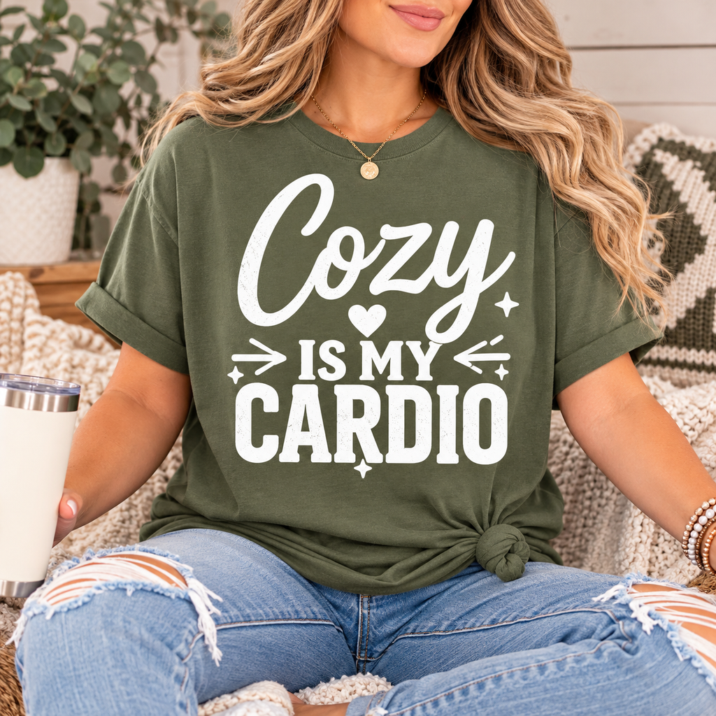 Cozy is my Cardio Graphic Tee