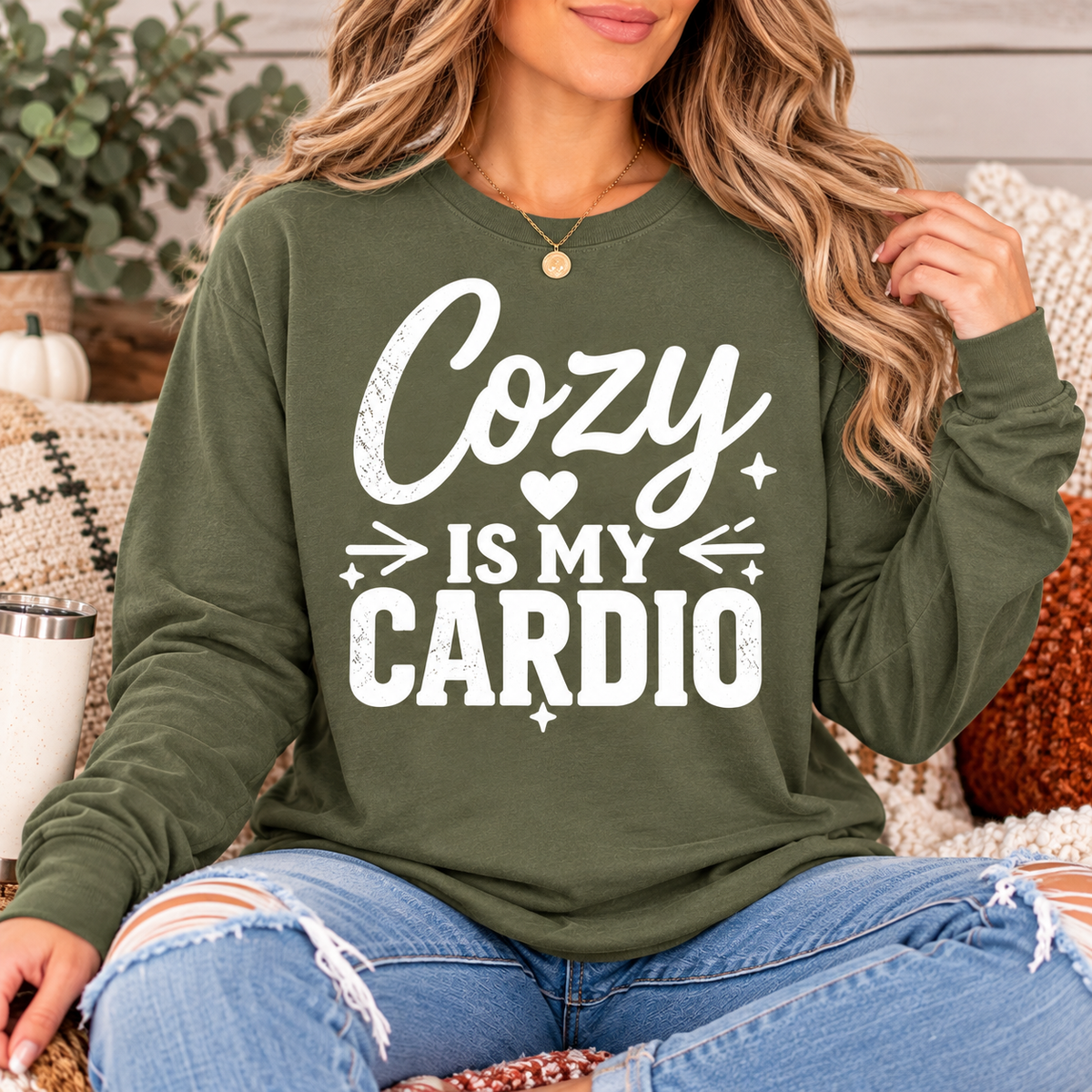 Cozy is my Cardio Graphic Tee