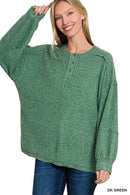 All Day Ease Henley Sweater-9