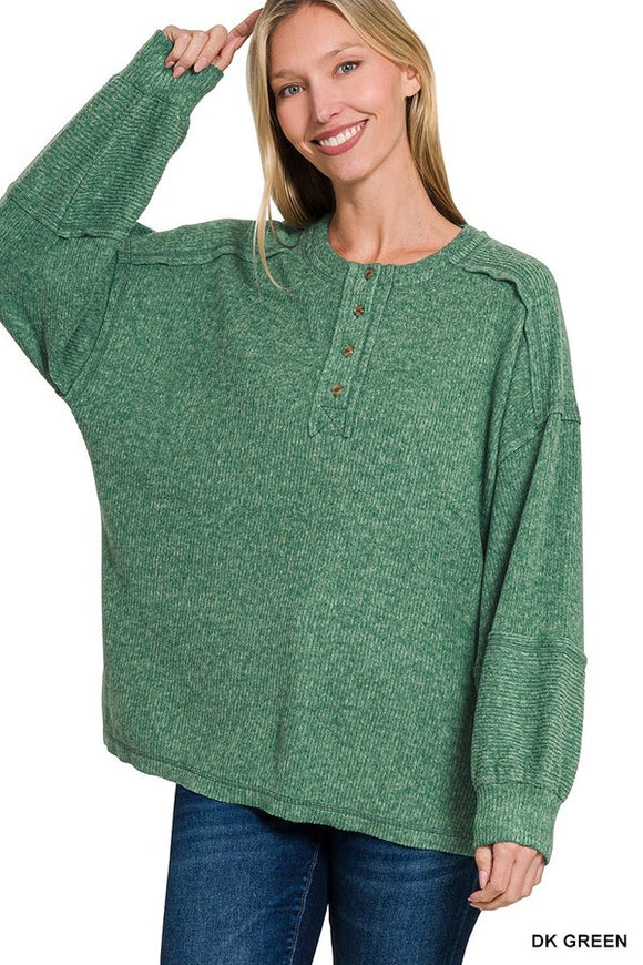 All Day Ease Henley Sweater