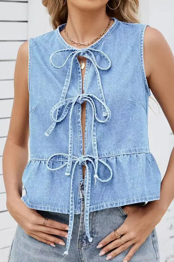 Every Aspect Bow Tie Top