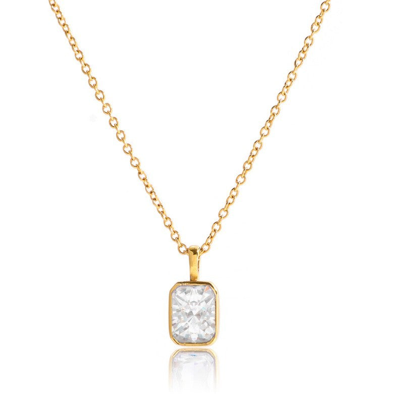 Tarnish Free Square Necklace