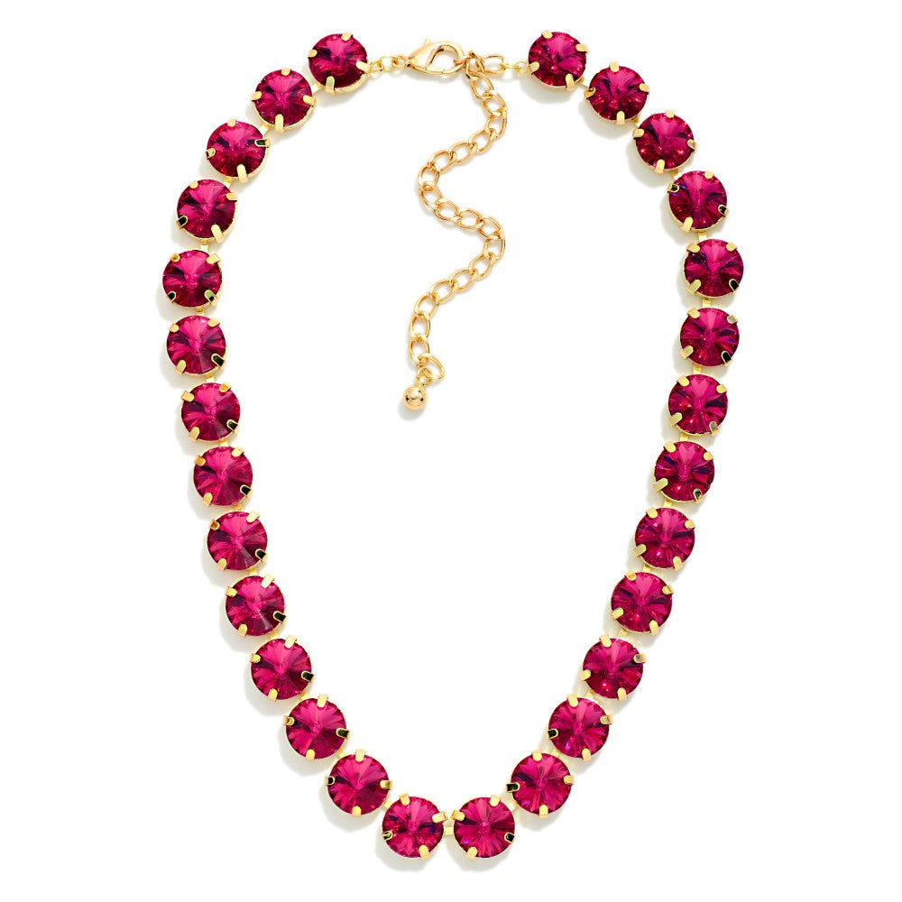 Crystal Chain Cup Necklace