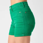 (4 Colors) The Penelope Tummy Control Judy Blue Shorts