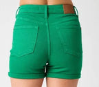 (4 Colors) The Penelope Tummy Control Judy Blue Shorts