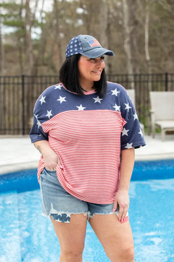 Firecracker Stripes Top