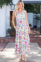 Soft Tide Floral Dress