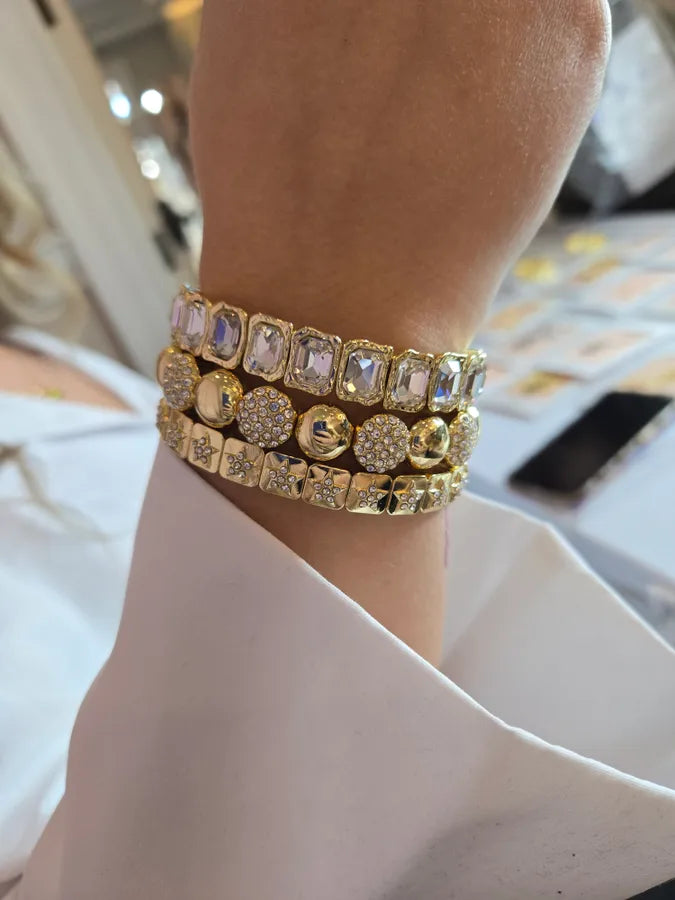 Radiant Gold Crystal Stack