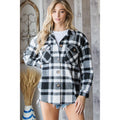 Plaid Button Down Flannel Vervet Shacket