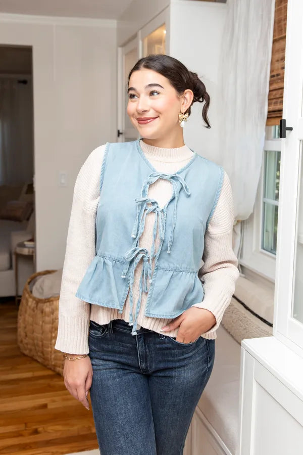 Every Aspect Bow Tie Top