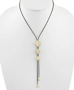 Twotone Clover Pendant Necklace