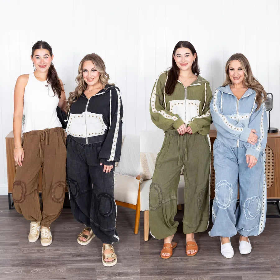 Relaxed Vibe Joggers Separate Sets