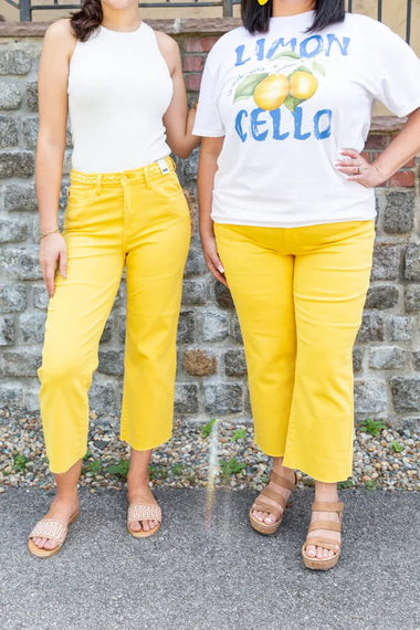 Sunny Side Up Judy Blue Wide Leg Jeans