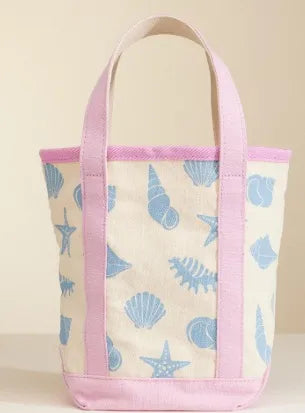 Mini Sea Shell Canvas Tote