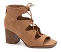 Wally Camel Suede Corky Heels