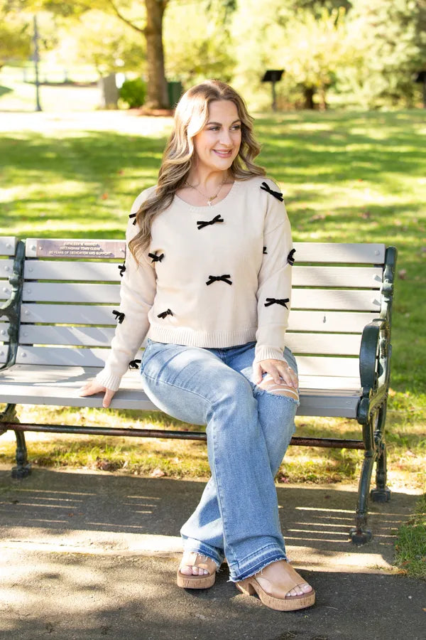 Truly Gifted Bow Sweater