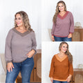 While Im Away V-Neck Top