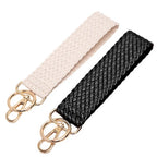 Woven Leather Keychain