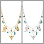 Western Multi Charm Necklace