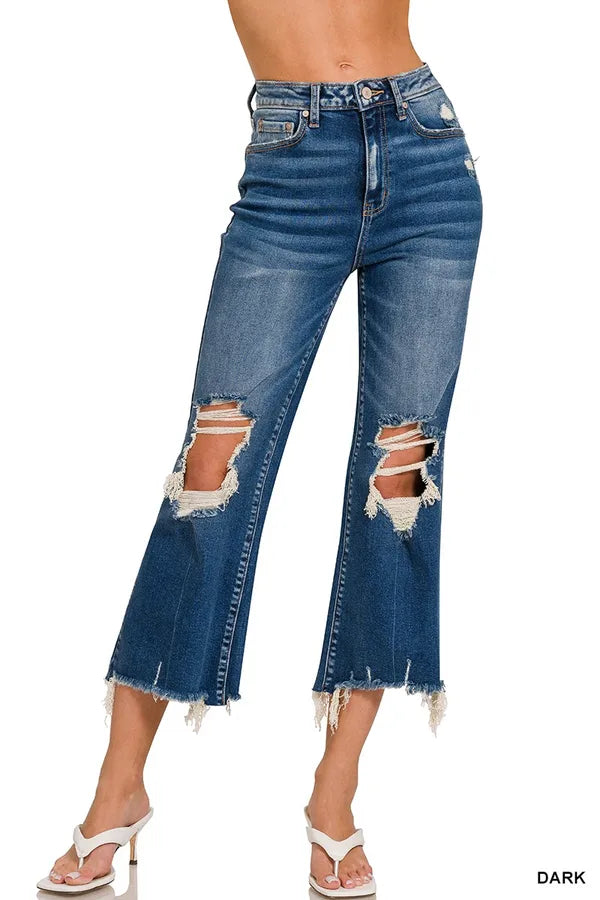 How Sweet It Is Zenana Cropped Denim