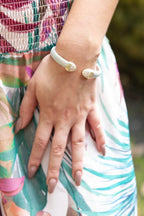 Two Tone Cuff Bracelet