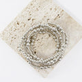 5PC Station Metallic Beads Stretch Bracelets Set
