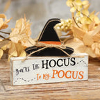 Hocus Pocus Wooden Block & Witch Hat Sitters