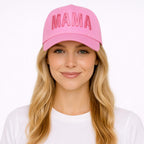 MAMA 3-D Embroidered Baseball Cap