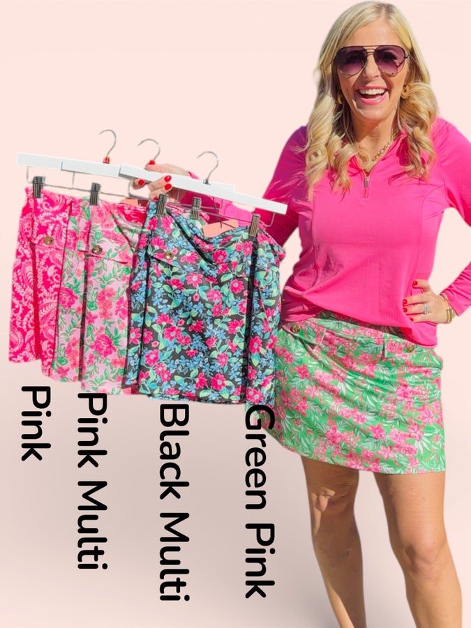 Tee Time Printed Skorts