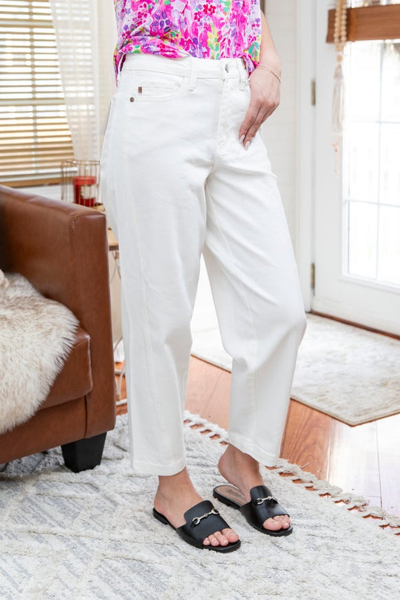 The Dove Rigid Magic Judy Blue Barrel Jeans