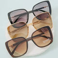 Polycarbonate Oversized Round Lens Sunglasses