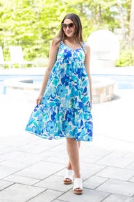 Baby Blues Midi Dress