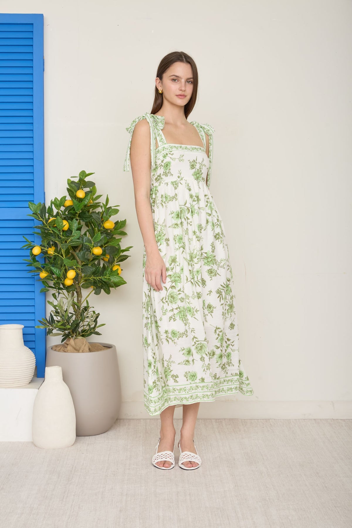 Wildflower Whimsy Midi Dress