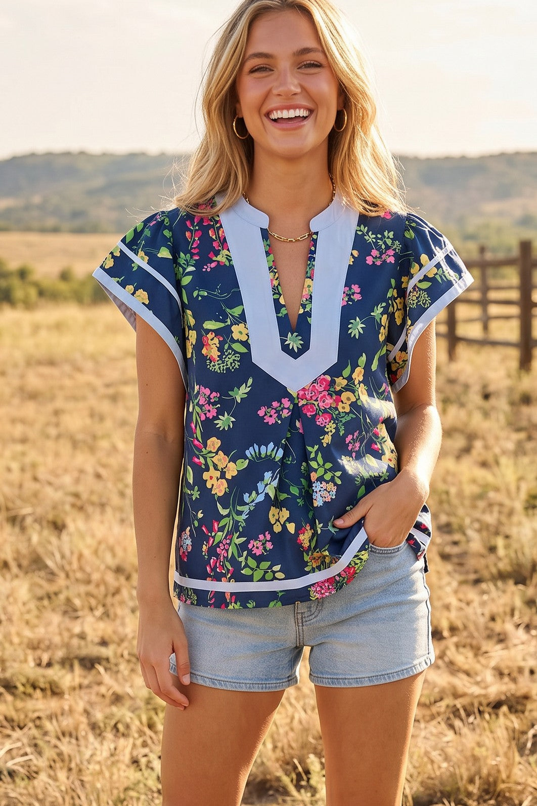 Crowd Pleaser Floral Top