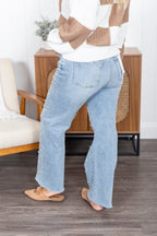 The Josie Wide Leg Mica Jean