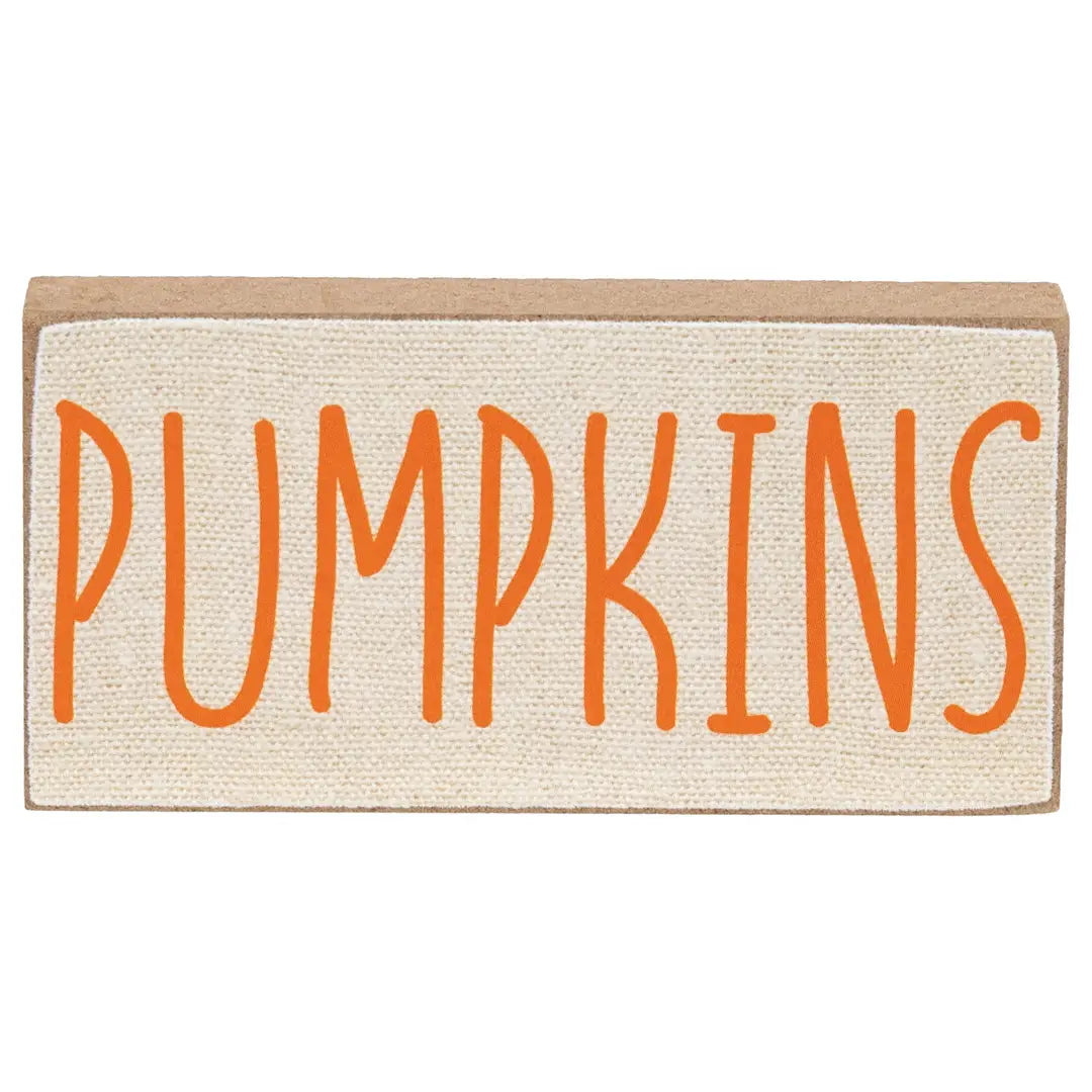 Halloween Words Mini Block